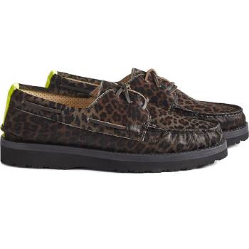 Sperry Cloud Authentic Original 3-eye Pony Hair Leopardie - Panske Mokasíny